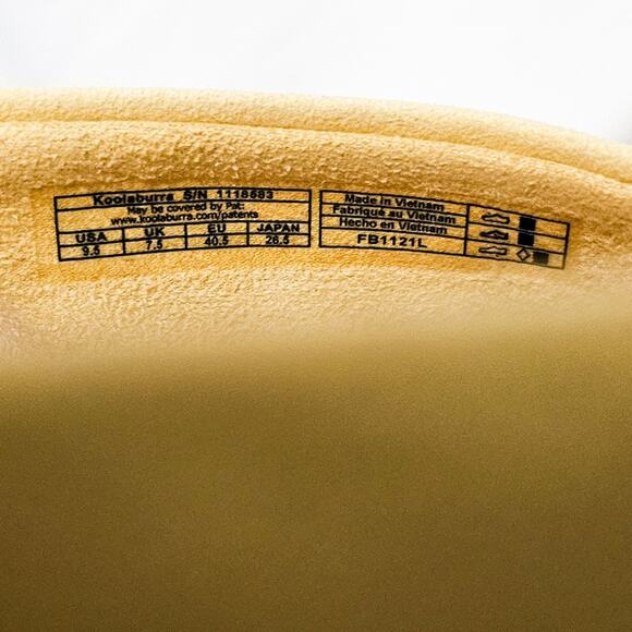 Koolaburra by Ugg New yellow & white Carenza twist slide sandal size 9.5 - Picture 11 of 15